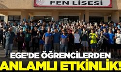 Ege'de öğrencilerden çevre temizliği etkinliği!