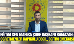 Eğitim-Sen Manisa Şube Başkanı Ramazan'dan ek ders ücret tepkisi!