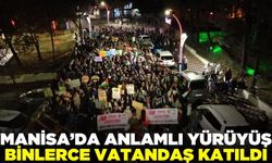 Manisa'da vatandaşlar Filistin’e destek için yürüdü!