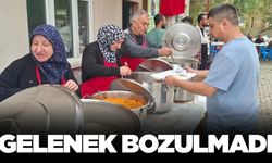Geleneksel hayır yemeğine yoğun katılım