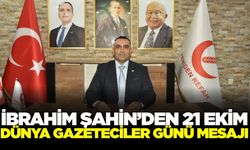 Başkan Şahin'den Dünya Gazeteciler Günü mesajı