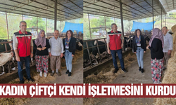 Kadın girişimci süt sığırcılığı işletmesi kurdu