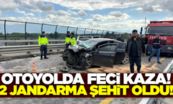 Kafa kafaya çarpışan araçlar hurdaya döndü: 2 jandarma şehit oldu!