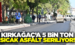 Kırkağaç'ta asfalt çalışmaları başladı!