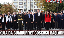 Kula'da 102. Yıl Cumhuriyet coşkusu başladı