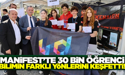 Manisa'da bilim şenliği yoğun ilgi gördü!