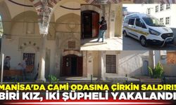 Manisa'da Cami Odasına Ahlaksız Saldırıyı Yapan Biri Kız İki Şüpheli Yakalandı