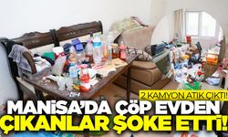 Manisa'da çöp ev temizlendi!
