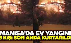 Manisa'da ev alevlere teslim oldu!