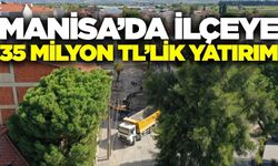 Manisa'da ilçeye asfalt yatırımı başladı