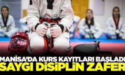 Manisa'da çocuklara taekwondo kursu