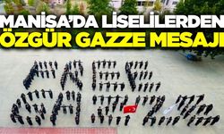 Manisa'da lise öğrencilerden Gazze'ye destek