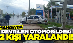 Manisa'da yağışlı hava kazayı beraberinde getirdi: 2 yaralı
