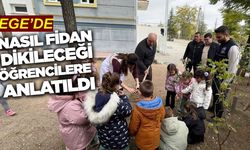 Ege'de miniklere fidan dikimi anlatıldı!