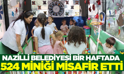 Nazilli Mobil Masal Bahçesi'ne yoğun ilgi