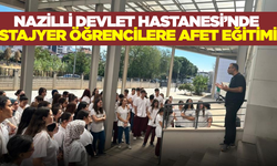 Nazilli Devlet Hastanesi'nde stajyerlere kriz yönetimi dersi