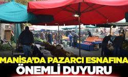 Manisa’da pazarcı esnafını ilgilendiren düzenleme
