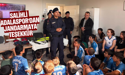 Salihli Adalaspor'dan jandarmaya anlamlı ziyaret!