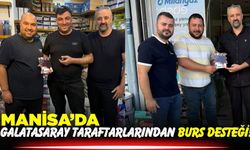 Salihli’de Galatasaray taraftarlarından öğrencilere destek!