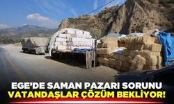 Ege'de saman pazarı sürücülere zor anlar yaşatıyor