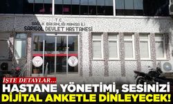 Sarıgöl Devlet Hastanesi'nde hizmetler anında değerlendirilecek!