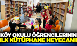 Sarıgöl'de köy okulu öğrencilerinin ilk kütüphane deneyimi!