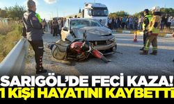 Sarıgöl'de motosiklet ile otomobil çarpıştı! 1 ölü