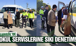 Sarıgöl'de okul servis araçlarına denetim!