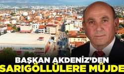 Sarıgöl'e bir hizmet daha: Başkan Akdeniz müjdeyi verdi!