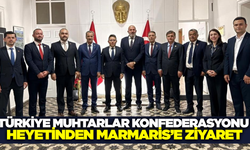 Türkiye Muhtarlar Konfederasyonu Marmaris'te temaslarda bulundu