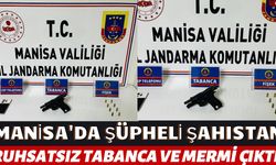 Salihli'de şüpheli şahıstan ruhsatsız tabanca çıktı!