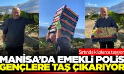 Sarıgöl'de 72 yaşındaki emekli polis memuru bağların tozunu attırıyor