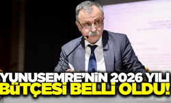 Yunusemre Belediyesi'nin 2026 yılı bütçesi belli oldu!