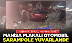 Manisa plakalı otomobil şarampole yuvarlandı: 1 ölü
