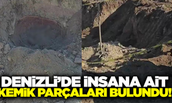 Denizli'de küpün içerisinde kemik parçaları bulundu
