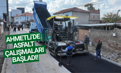 Ahmetli'de yol çalışmaları başladı!