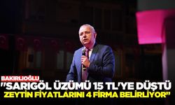 Bakırlıoğlu, "Sarıgöl üzümü alkole gidiyor"