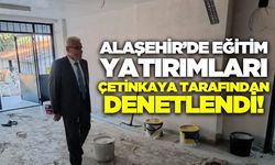 Müdür Çetinkaya, Alaşehir’de yatırımları inceledi!