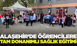 Alaşehir'de öğrencilere uygulamalı sağlık eğitimi