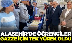Alaşehirli öğrencilerden Gazze’ye anlamlı destek