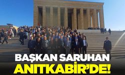 Başkanı Saruhan, Anıtkabir’i ziyaret etti