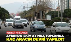 Aydın’da Ekim ayında toplam araç sayısı belli oldu!