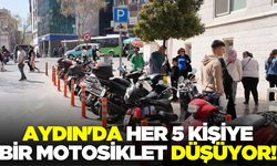 Aydın'da motosikletler otomobilleri geçti