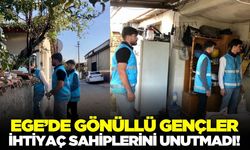 Aydın'da gönüllü gençlerden örnek davranış!