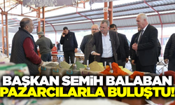 Başkan Balaban'da pazarcı esnafıyla buluştu