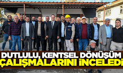 Başkan Dutlulu çalışmaları yerinde inceledi!