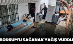 Bodrum'da cadde ve sokaklar dereye döndü