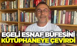 Büfeden kütüphaneye: 800 eser var