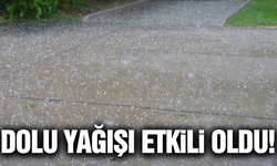 Ceviz büyüklüğünde dolu yağdı!