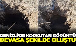 Tarlada oluşan görüntü çiftçileri endişelendirdi